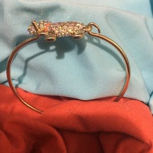 Bangle bracelet with a Coker spaniel dog